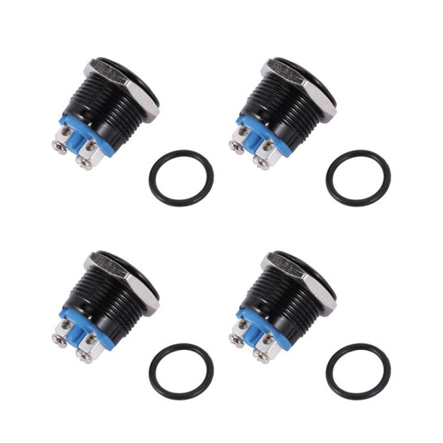 4X Horn  Horn Button Push Button  for Car 16mm 12V
