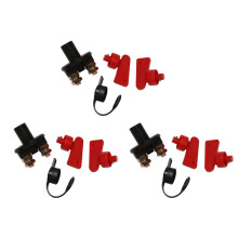 Isolateur de Batterie Commutateur de Couper de Deconnecter La Puissance pour Voiture Bateau RV Vehicules VTT avec 6 Cles (Type I 3 Pcs)