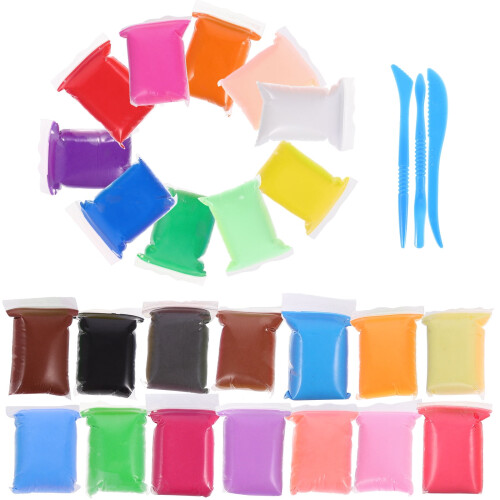 FRCOLOR24Κιτ πλαστελίνης μοντελισμού για χειροτεχνίες DIY Χρώματα πλαστελίνης που 2