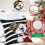 Capas de Almofada de Natal 22x22 Conjunto de 4 Vermelhas e Pretas com Boneco de Neve 3