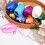 FRCOLOR18Rolls Κορδέλα για μπούκλες για περιτύλιγμα δώρου Ροζ γιρλάντα με μπαλόνια Κιτ 8