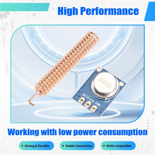5PCS STX882-433 Low Cost Wireless Transmitter Module for ASK Small Range RF in 433MHz TX Module 2