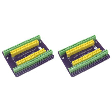 2X for Raspberry Pi  GPIO Expansion Board Picow Terminal GPIO Interface Module Onboard Male and Female Pins(Welded)