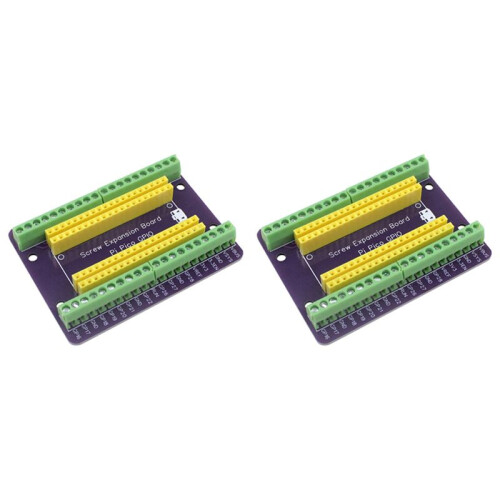 2X for Raspberry Pi  GPIO Expansion Board Picow Terminal GPIO Interface Module Onboard Male and Female Pins(Welded)