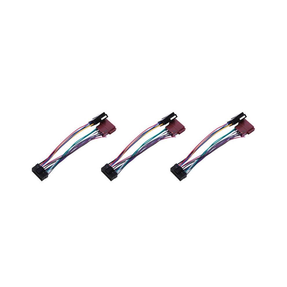 3X 16Pin Car Stereo Radio Harness For Radio Plug Auto Adapter Harness Connector Sksy16-21 + Iso 4711695800627