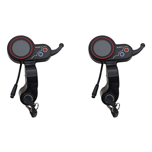 2X for NJAX-T Throttle LCD Display Meter with Key  Lock Speed Adjustable Accelerator 6 Pin