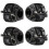 2 Pair Motorcycle Handlebar Control Lights  (25mm) with Wiring Harness for 1