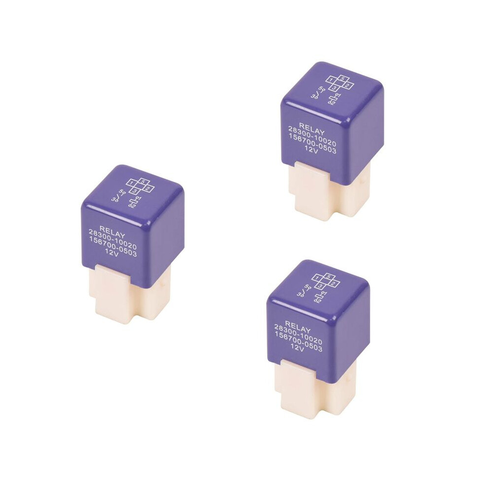 3X Auto Spare Parts Ignition Relay For Toyo-Ta Le-Xus 28300-10020 2830010020 4713286500428