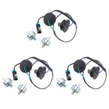 3Set Knock Sensor with Wiring Harness for Silverado Sierra 10456603,12589867 & 12601822