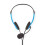Auricolare PC | On-ear | Stereo | 2x 3,5 mm | Microfono pieghevole | Blu 1