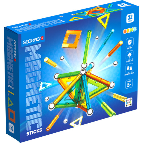 Geomag Geomag Gems Magnetstäbchen 32St