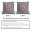 Μαξιλαροθήκες Boho σε μπλε και κόκκινο χρώμα 20x20 ίντσες, vintage λινές θήκες μαξιλαριών 6