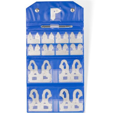 25-Piece Radius Gauge Set 1/64Inch-1/2Inch Gauges with Holder, Radius Measuring Tool