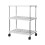 3-Tier Rolling Storage Cart with Adjustable Shelves, Mobile Organizer for Kitchen/Bathroom/Pantry, Durable Plastic – Compatible with Home Use 2