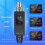 XLR Transmitter and Receiver Plug- Wireless Microphone System for Dynamic/Condenser Microphone, Electric Guitar/Bass 2