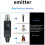XLR Transmitter and Receiver Plug- Wireless Microphone System for Dynamic/Condenser Microphone, Electric Guitar/Bass 6