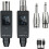 XLR Transmitter and Receiver Plug- Wireless Microphone System for Dynamic/Condenser Microphone, Electric Guitar/Bass 6