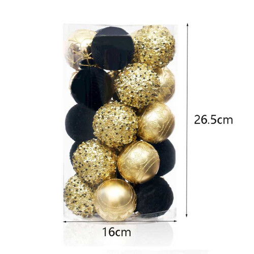 25pcs Shatterproof Christmas Ball Ornaments 6cm 1