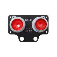 RUS-04 Ultrasonic Distance Sensor Module for Robotics and Obstacle Avoidance with RGB Light 3-5.5V Power Range RUS-04 B