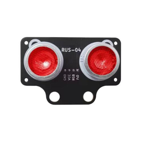 RUS-04 Ultrasonic Distance Sensor Module for Robotics and Obstacle Avoidance with RGB Light 3-5.5V Power Range RUS-04 B