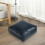 Faux Leather Moroccan Pouf Cover for Footstool 1 Piece 4