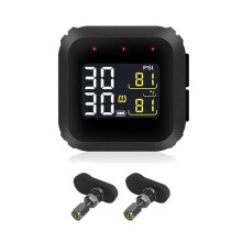 Motorcycle TPMS Tyre Pressure Monitoring System LCD Display Magnetic Charging with Internal Pressure Sensors