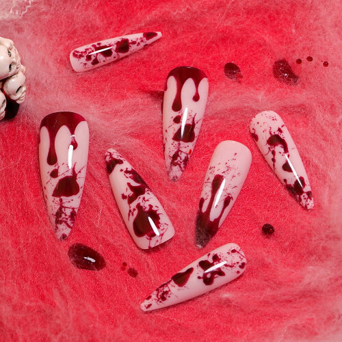 Faux ongles à pression Y2K Goth Kawaii (24 pièces) 2