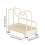 Topfdeckel-Organizer aus Edelstahl, beige 8