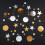 Glitter Star Circle Dot Garland 4m 2