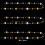 Glitter Star Circle Dot Garland 4m 3