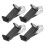 Clip per visiera parasole per auto, in plastica nera, 4 pezzi 5