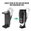 Clip per visiera parasole per auto, in plastica nera, 4 pezzi 7