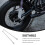 Worgeous2 peças Eixo dianteiro e traseiro para acessórios de motocicleta 10 polegadas 2
