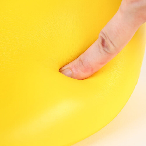Cuscino di supporto per il collo, colore giallo, a forma di cuore e U. 2