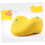Cuscino di supporto per il collo, colore giallo, a forma di cuore e U. 4