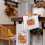 2 Pack Microfiber Fall Dish Towels, Orange Pumpkin Design 2