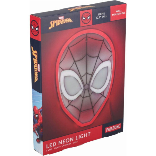 Φωτιστικό LED νέον τοίχου Spiderman (1 τεμ.) – Εμβληματικό σχήμα μάσκας με τροφοδοσία USB 2