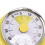 Mechanical Countdown Timer Stainless Steel Visual Dial Pale Yellow 10