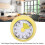 Mechanical Countdown Timer Stainless Steel Visual Dial Pale Yellow 6