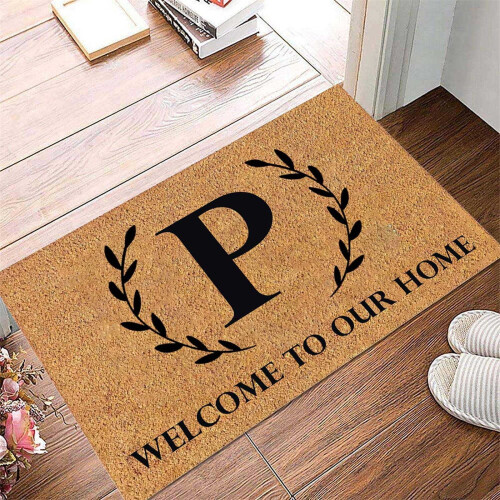 Πατάκι πόρτας Monogram Coir 24x16", αντιολισθητικό υπόστρωμα, εσωτερικού/εξωτερικού 1