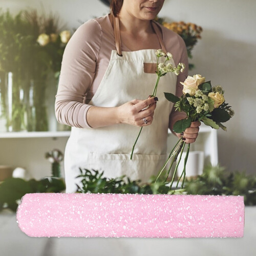 Pink Gauze Fabric Roll for DIY Crafts 1