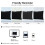 Clúdaigh Pillow Cadáis Éigipteach2 phíosa King Pillow Covers, 20"x36" Dubh 7