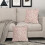 Conjunto de 2 capas de almofada florais em linho, 45x45 cm (18x18 polegadas). 3