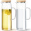 Glass Pitcher with Lid and Handle, 1.2L Borosilicate 2