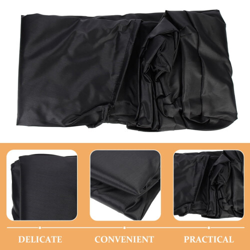 Κάλυμμα Χιονιού Oxford Ύφασμα 120x102x81cm Μαύρο 2