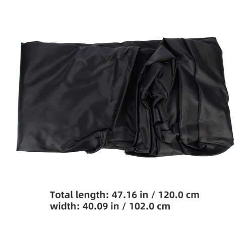 Κάλυμμα Χιονιού Oxford Ύφασμα 120x102x81cm Μαύρο 1