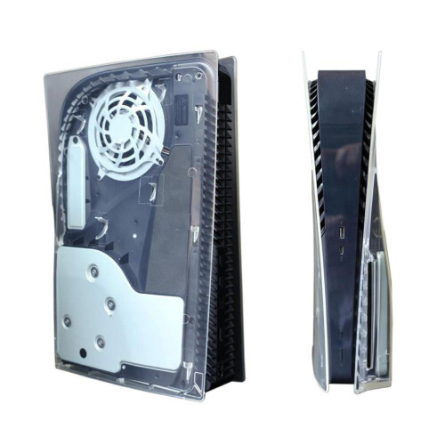 Coque de remplacement transparente pour PS5 (version disque) - 1 pièce 1
