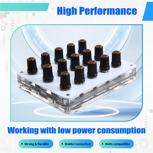 15 Knob Knobs, Custom CC Information Volume, USB-C Interface, Music Host Software, MIDI Controller 2