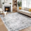 5x7 Vintage Distressed Area Rug Grey 2
