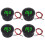 Car Voltage Gauge LED Digital Display Waterproof Voltmeter Round Panel Voltage Meter Volt Detector Tester 1
